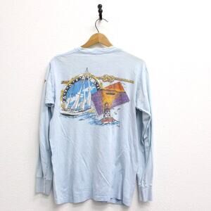 Panama City Beach Florida Sailboat Long Sleeve T Shirt Large